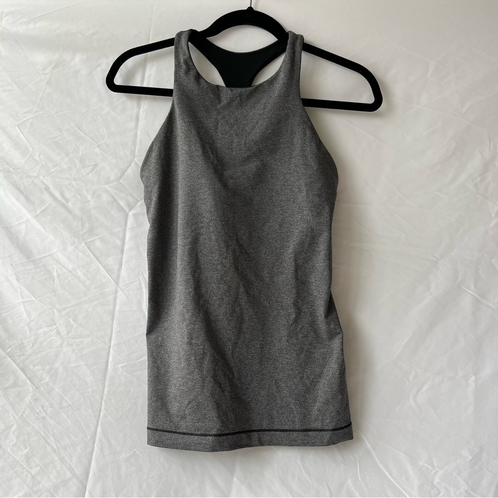 Lululemon Athletica "In Training" Razor Back Tank (Gray/ Size 8) - Picture 9 of 9